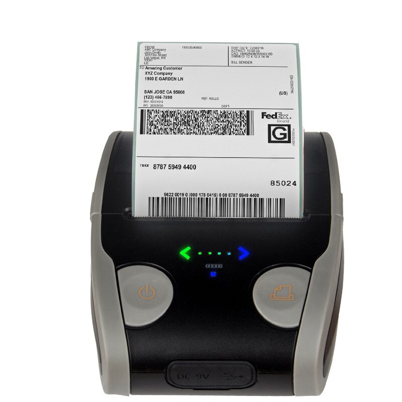 Thermische Printer Ontvangst Label Barcode Bluetooth Draadloze 58 Mm Bill 1D 2D Qr Code Barcode Afdrukken Ios Android windows