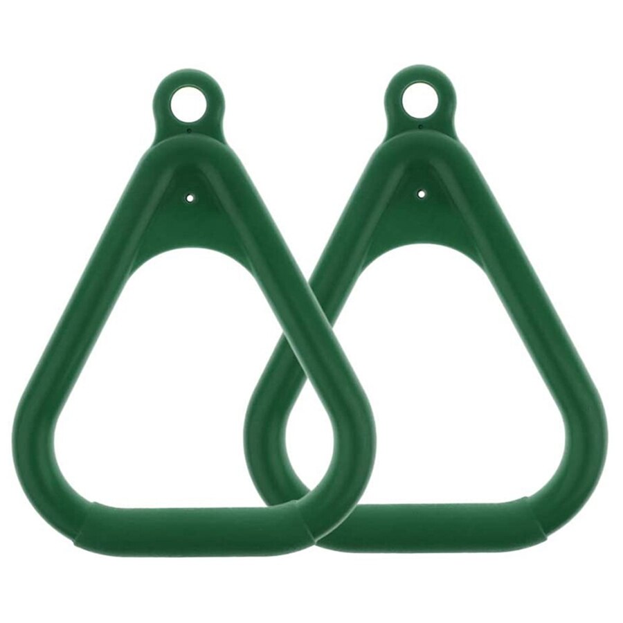 2 Pcs Trapeze Ring Swing Set Playset Playground Trapeze Bar Jungle Gym Monkey Bar Ring Large Trapezoidal Ring