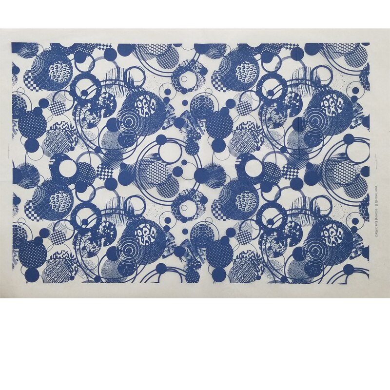 Papel de flores de colores Jingdezhen, cerámica, arcilla, bajo esmalte, porcelana azul y blanca, papel de transferencia de alta temperatura, 1 unidad: 15