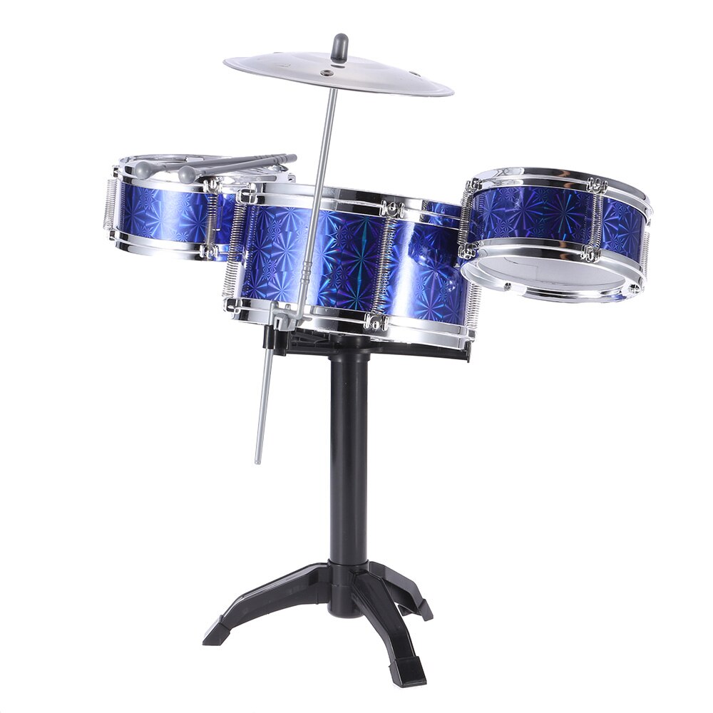 Kinderen Kids Desktop Drum Set 3 Drums Muziekinstrument Speelgoed Met Kleine Cimbaal Drum Sticks