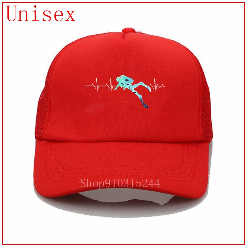 Scuba Dive Heart Beat Best for Diver women caps baseball hats for women sun hats for women beach hats women Snapback