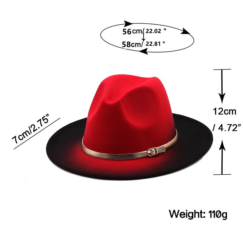 thumbnail image 2 of Women's Trilby Fedora Hat – Cotton Felt Wide Brim Vintage Jazz Cap With Belt 2 of 5