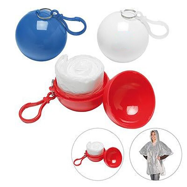 Chubasquero desechable portátil llavero bola chubasquero Unisex
