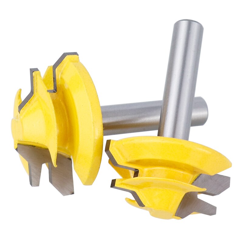 Lock Miter Router Bit Tenon Router Bit 8mm Shank CNC Router Bits 45 Degree For Wood Engraving Tool Tungsten Carbide Milling Cutt