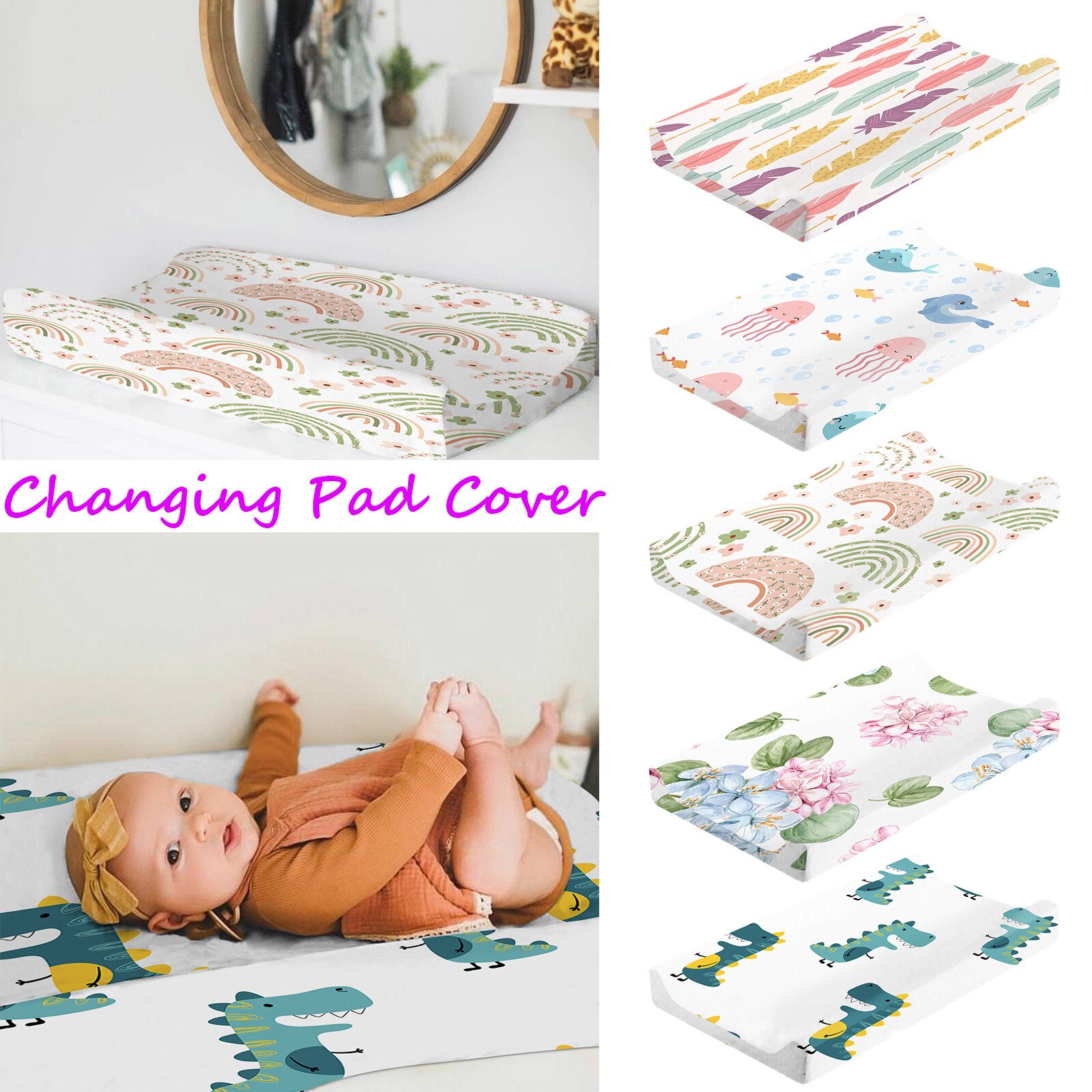 Baby Nursery Luier Veranderende Pad Cover Aankleedkussen Cover Veranderende Tafel Cover Draagbare Hoge Luier Veranderende Pad