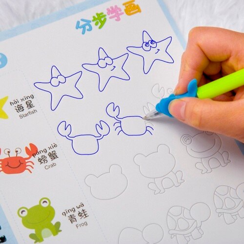 Groove writing note kindergarten learn to draw and draw children 5 years old simple strokes drawing children enlightenment: Learn to draw