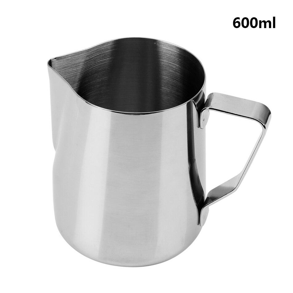 400/800Ml Rvs Koffie Foamer Double Mesh Melk Creamer Handmatige Melkopschuimer Koffie Mixer Melk Werper Keuken gereedschap: 600ML