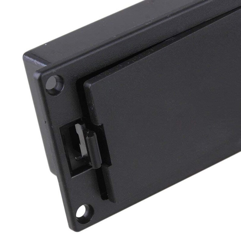 Guitar Bass 9V Battery Holder Compartment Cover Case Black Set of 10