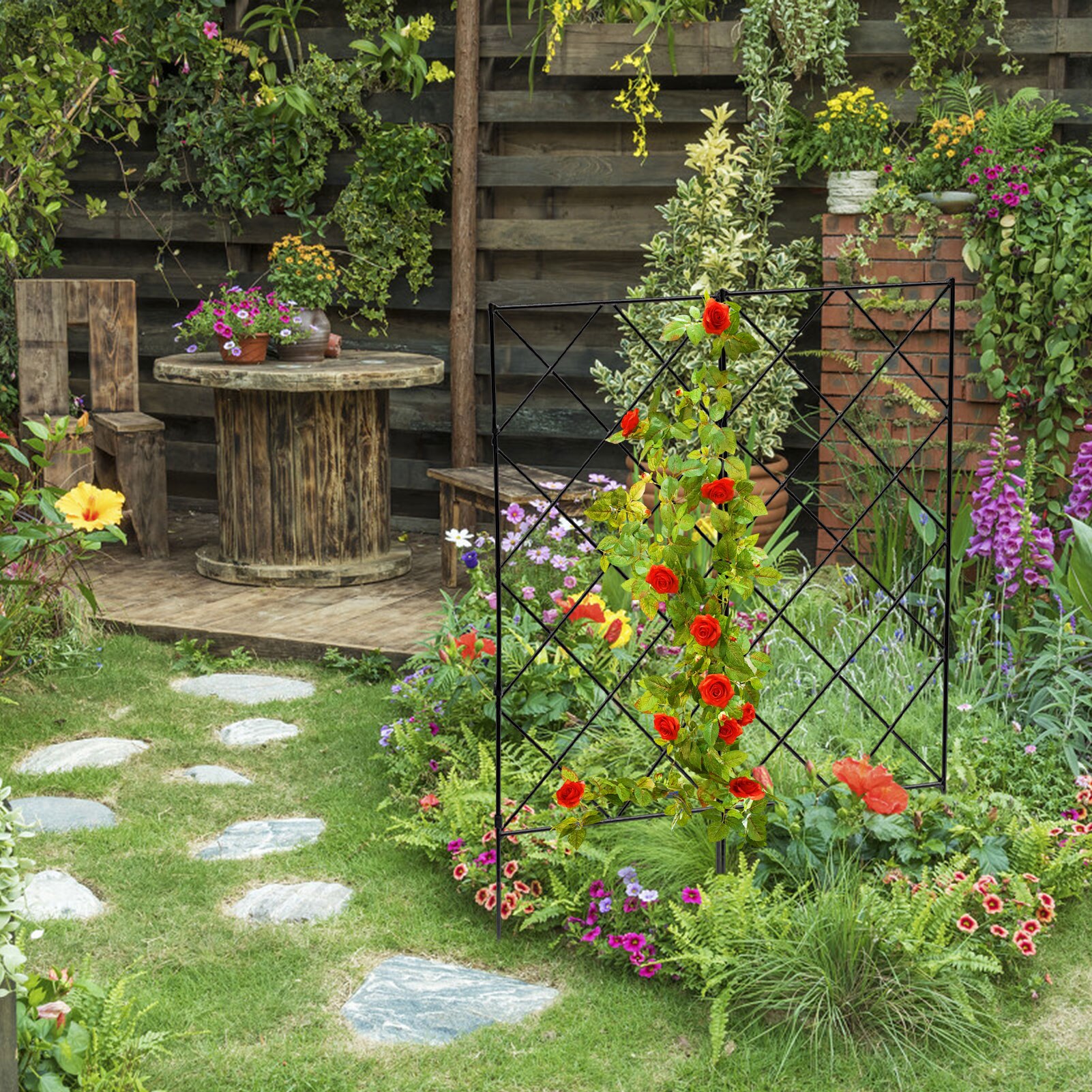 Plant Support Frame Multifunctional Gardening Frame Durable Climbing Rack Vegetables Plant Trellis