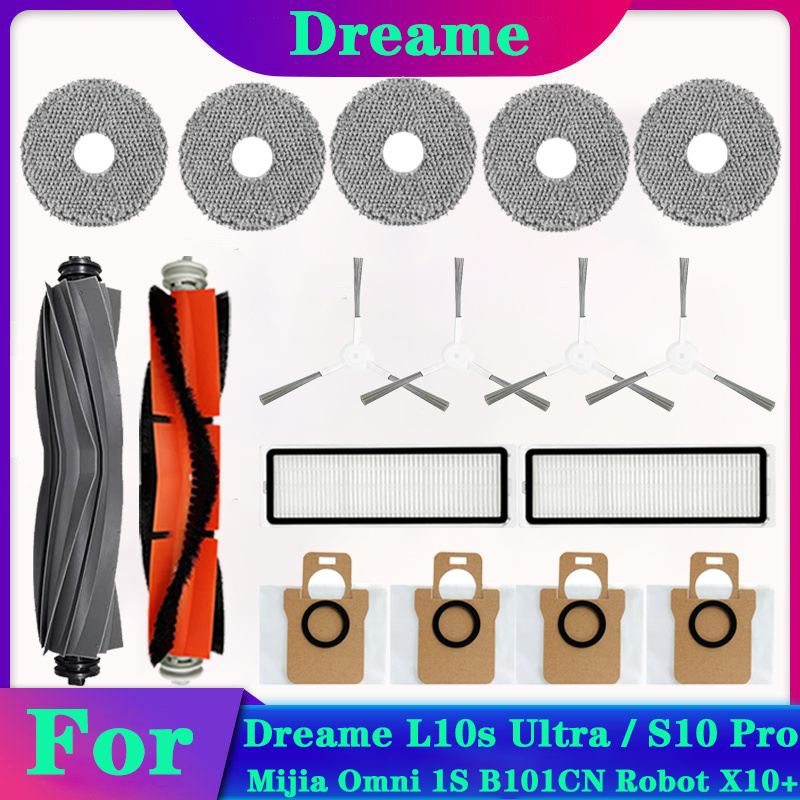 Dreame L10s Ultra / S10 Pro accesorios para XIAOMI Mijia Omni 1S B101CN Robot X10 + Robot aspirador cepillo lateral principal filtro piezas de fregona