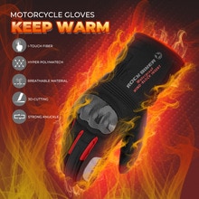 Universele Winter Motorhandschoenen Waterdicht Warm Moto Guantes Touch Screen Anti-Slip Rijden Handschoenen Carbon Beschermende