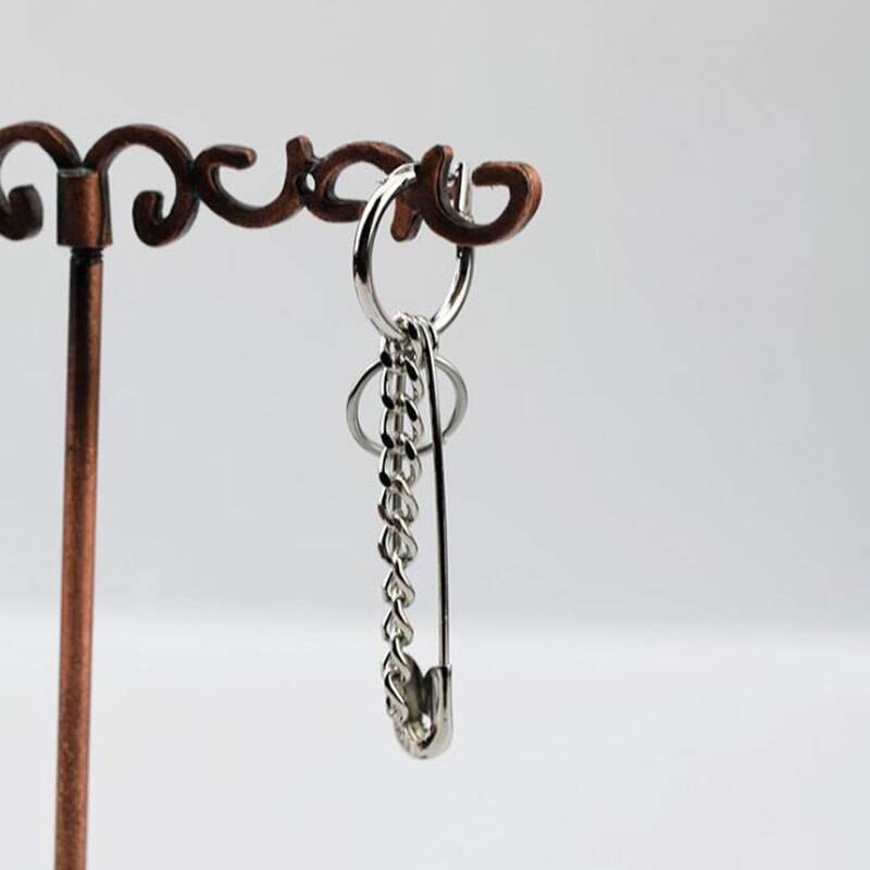 Gothic Punk Stil Band Übertreibung Stift Anhänger Ohrringe Tibetischen Silber Clip Unise e mädchen junge Schmuckstück Für Party ästhetische zubehör