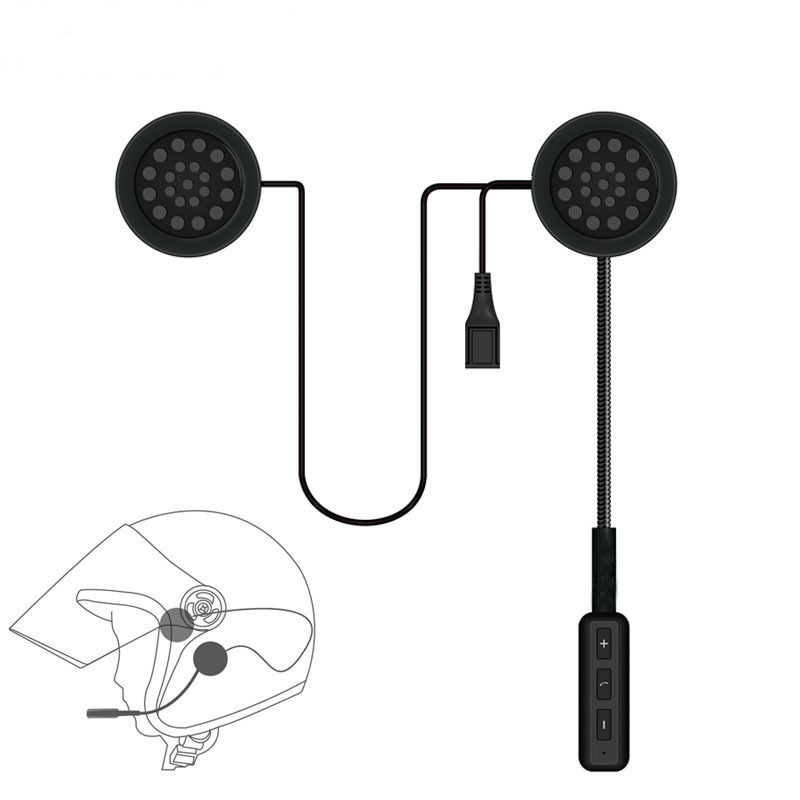 Auriculares Bluetooth impermeables para casco de motocicleta, cascos inalámbricos FM, manos libres, estéreo, reproductor de música: MH01