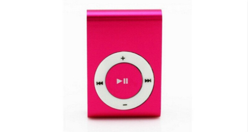 Bærbar metalclip  mp3 afspiller med 5 slikfarver ingen hukommelseskort musikafspiller med tf slot