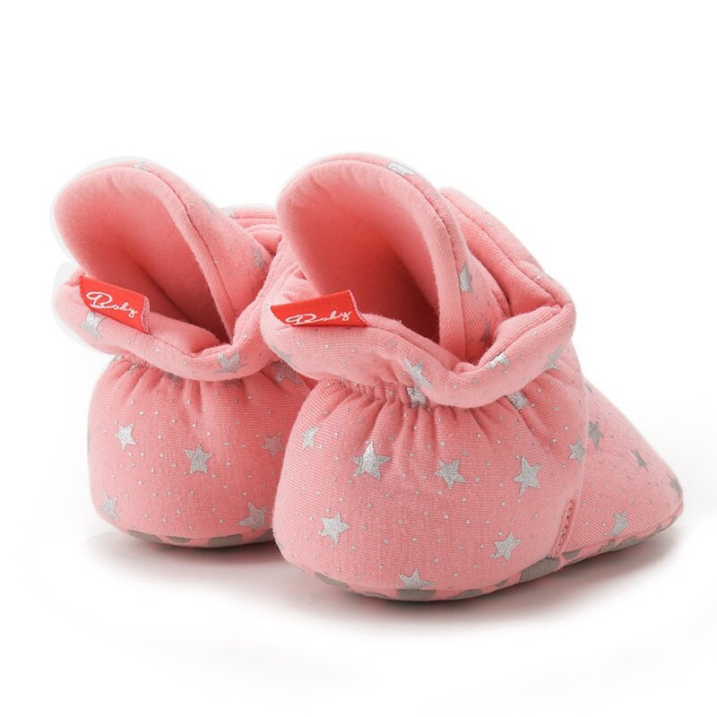 0-18m infantil do bebê meninas botas de neve inverno quente do bebê meninos sapatos de impressão berço de pelúcia tornozelo botas primeiro andando sapatos