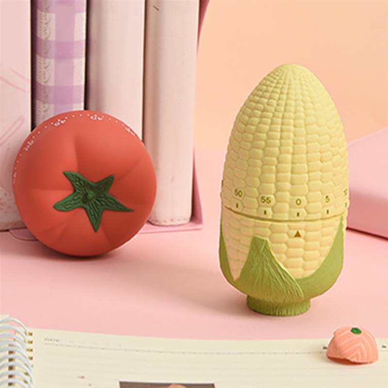 Cartoon Fruits Timer Rotation Time Manager Learning Timing Alarm Clock Mechanical Reminder Pear