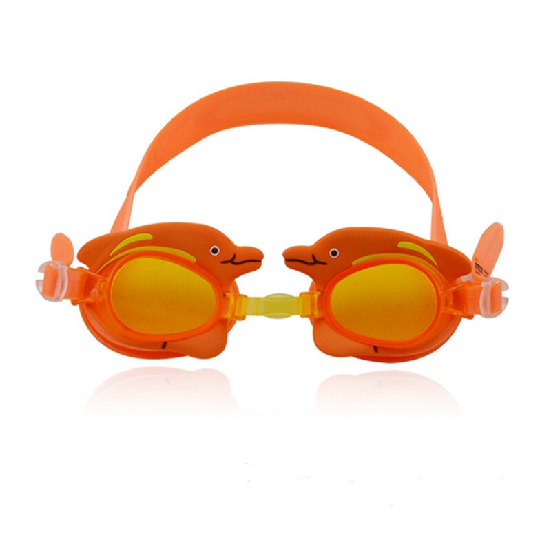 Svømmebriller justerbare børn børn vandtæt silikone anti-tåge uv skjold svømmebriller briller briller med kasse: 02