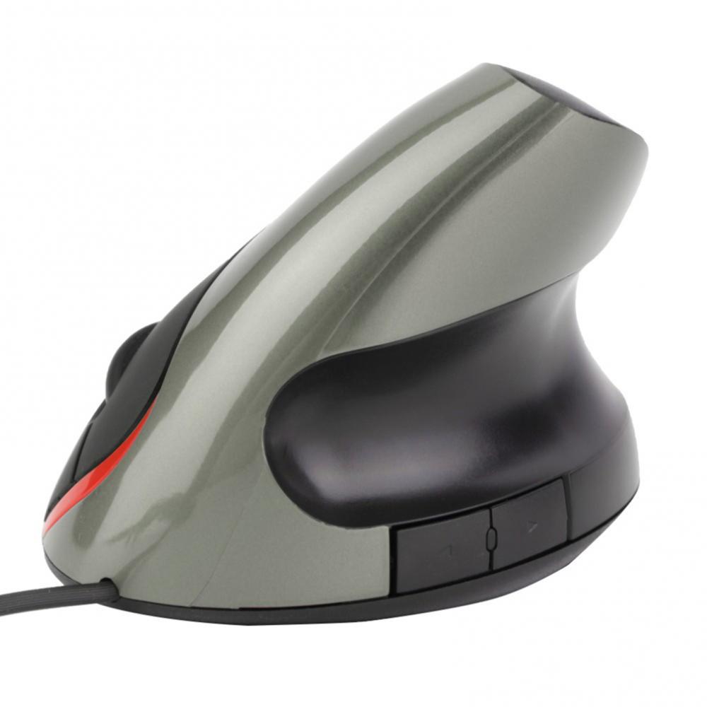 Souris verticale ergonomique sans fil, accessoire optique de jeu 6D USB, pour ordinateur portable et PC, droitier ou gaucher
