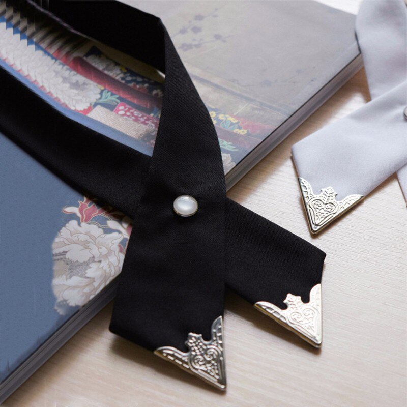 Casual Cross Bow Ties for Men & Women Solid Business Casual Cross Tie Formal Dress Men Wedding Metal Collar Cross Bowtie