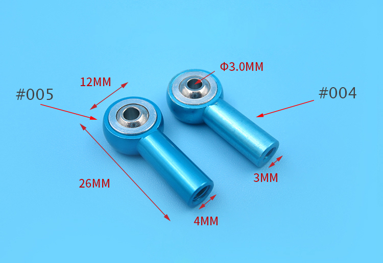 10 Pcs M2 M3 M4 Universal Ball Joint Steering Pull Rod CW/CCW Connecting Link Rod Ball Ends for DIY RC Car Model