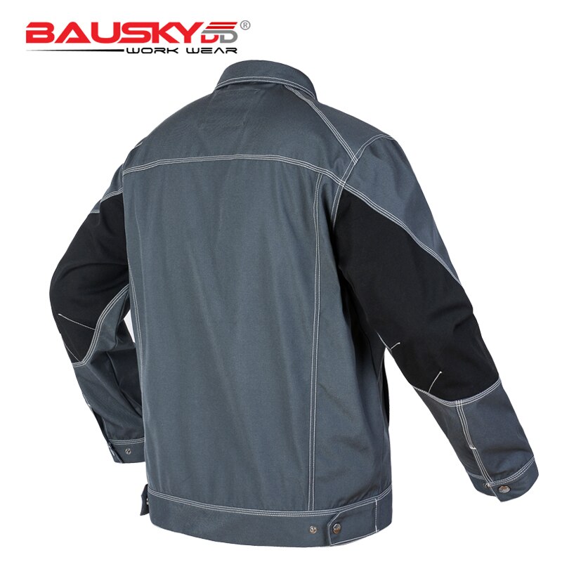 Men Workwear Jacket Multi Pockets Long-sleeved Work Clothes Uniforms Male Mechanic Construction Working Jackets