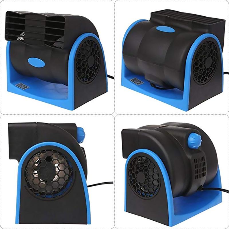 12V 24V Car Cooling Air Fan Electric Car Fan Speed Adjustable Silent Cooler Vent Fans High Velocity Blower Fan For Car SUV Truck