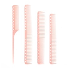 Hairdressing Scale Pointed Tail Comb Hair Styling Rat Tail Comb Pink Plastic Fine-tooth Hair Comb Beauty Tools