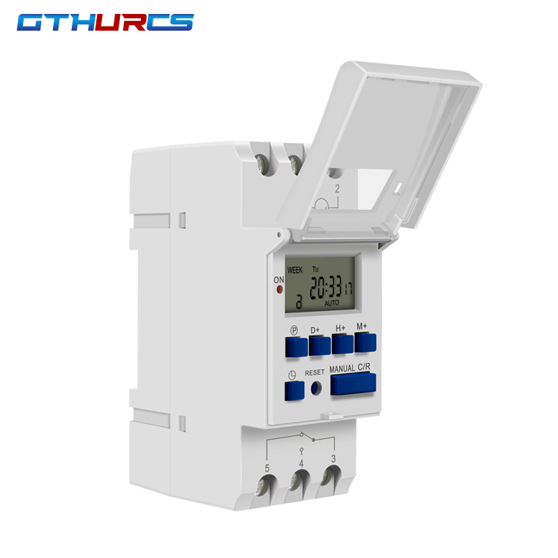 Timer Switch Din Rail Digital TP8A16 weekly programmable electronic microcomputer 30A 220V 230V 6A-30A 12V AC THC15A