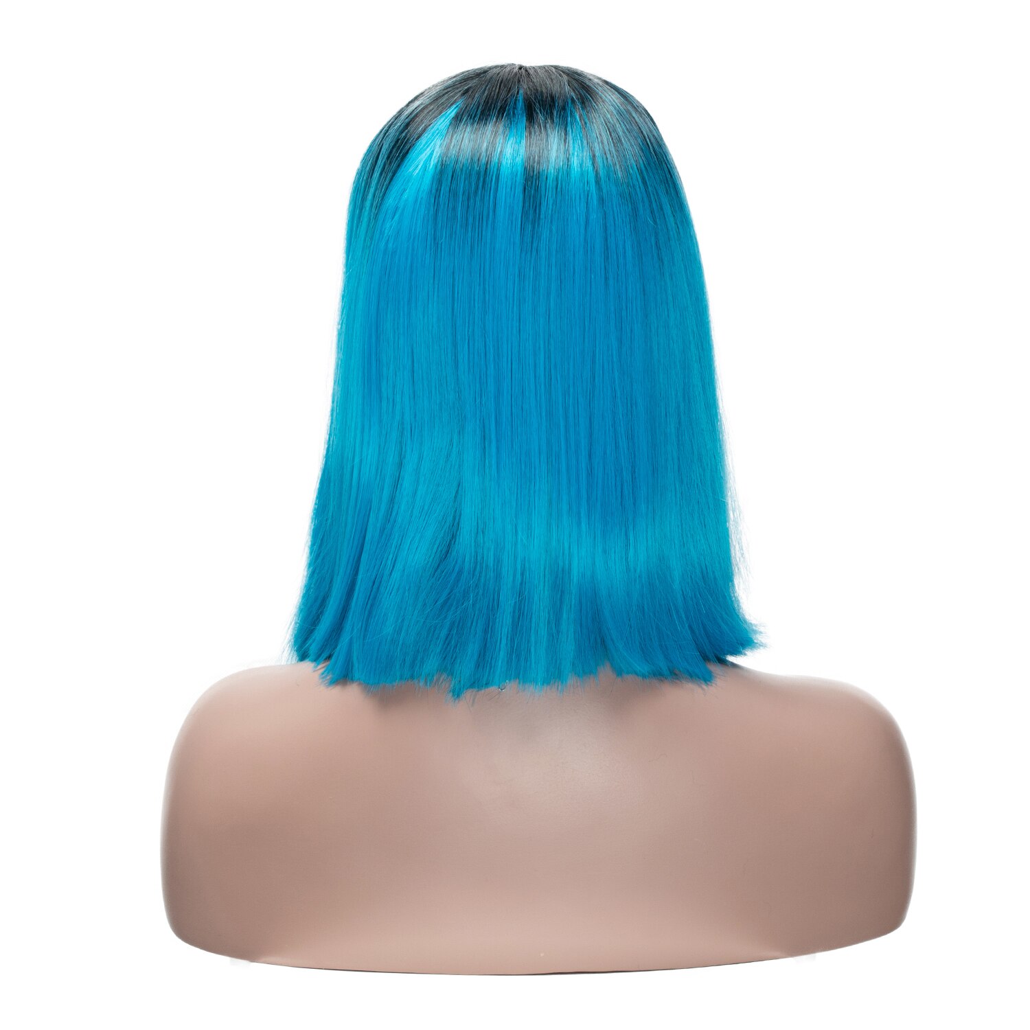 Lace Front Synthetic Hair Blue Wigs Natural Color Heat Resistant Synthetic Hair Wig For Women Middle Part Lace Front Wigs