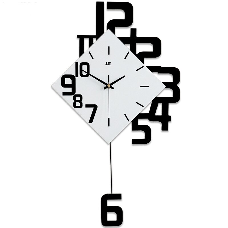 Klok Digitale Klok Mode Woonkamer Wandklok Houten Creatieve Decoratie Muur Horloge Quartz