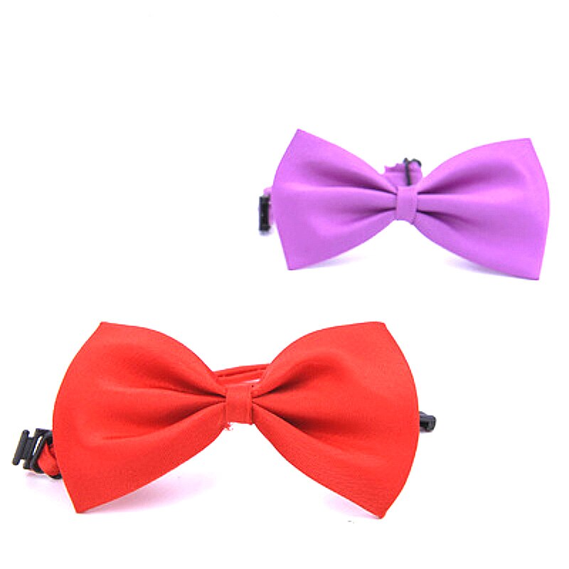 Corbatas de mariposa para hombre y niña, pajarita para boda para , accesorios de lazo liso caramelo,