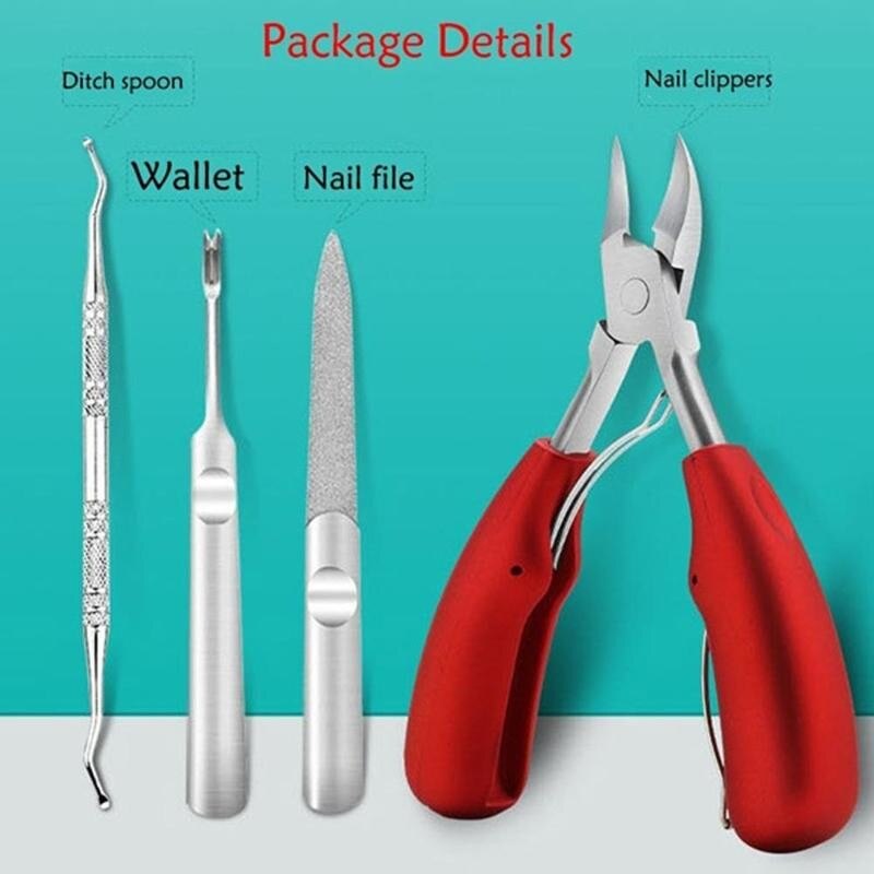 Heavy Duty Thick Toe Nail Clippers Nail Nail Nail Tools Cuts Thickest Steel Repair H0H2