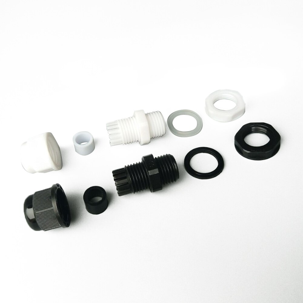 10PCS x Cable Gland PG9 Cable waterproof Connector IP67 Plastic Nylon Cable Fixed Head