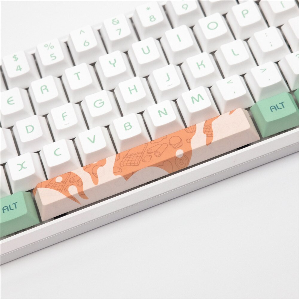 Mechanical keyboard Keycaps Mint Milk Original Cherry Profile 128 Keys Compatible Cherry MX Kailh Gateron Switches