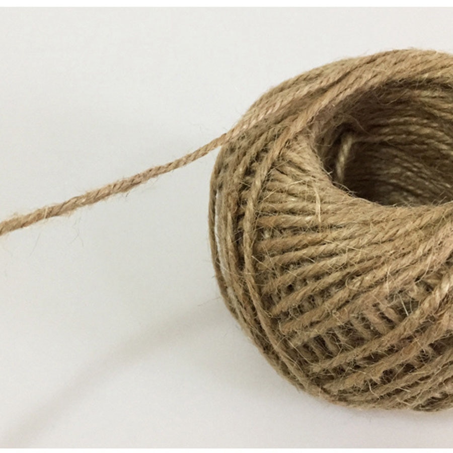 1Mm-16Mm Natuurlijke 100% Jute Touw Decoratie Milieu Fancy Hennep Garen Voor Diy Thuis Winkel Decoratie Voor handgemaakte Mand Lampen