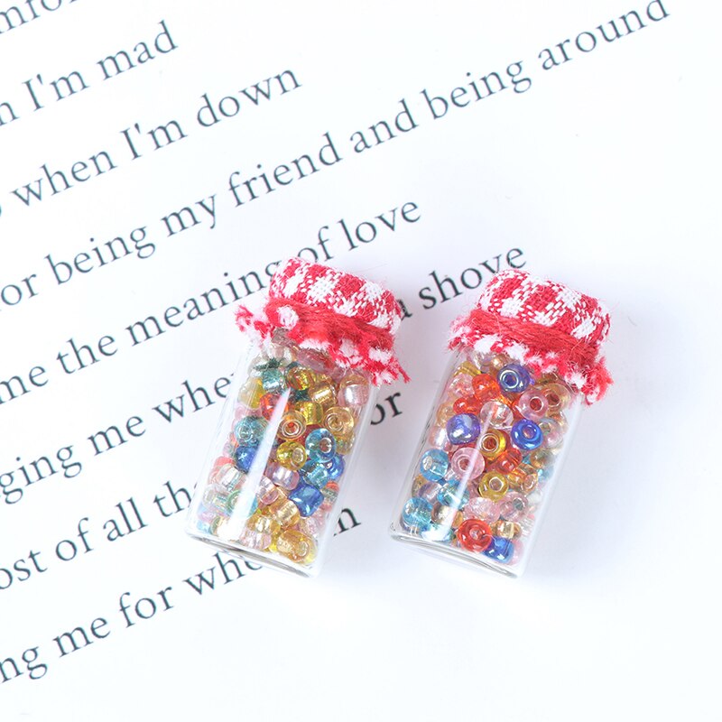 2 sztuk 1:12 domek dla lalek miniaturowe cukierki cukru może lalki akcesoria kuchenne