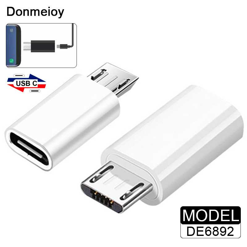 Donmeioy Micro Usb Otg Adapter Micro Usb Naar Usb Type C Voor Xiaomi Huawei Samsung Usb C Adapter Micro Usb otg DE6892