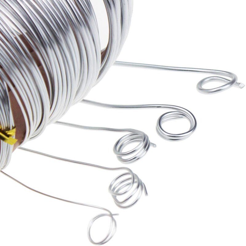 Sølv aluminium tråd 1 mm 1.5 mm 2 mm 2.5 mm og 3 mm i tykkelse aluminium tråd ruller til gør-det-selv skulptur og håndværk