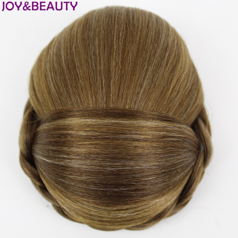JOY &amp; BEAUTY-moño de pelo sintético para mujer, moño de pelo trenzado, rodillo de rosquilla, pieza de cabello de fibra de alta temperatura, 6 colores
