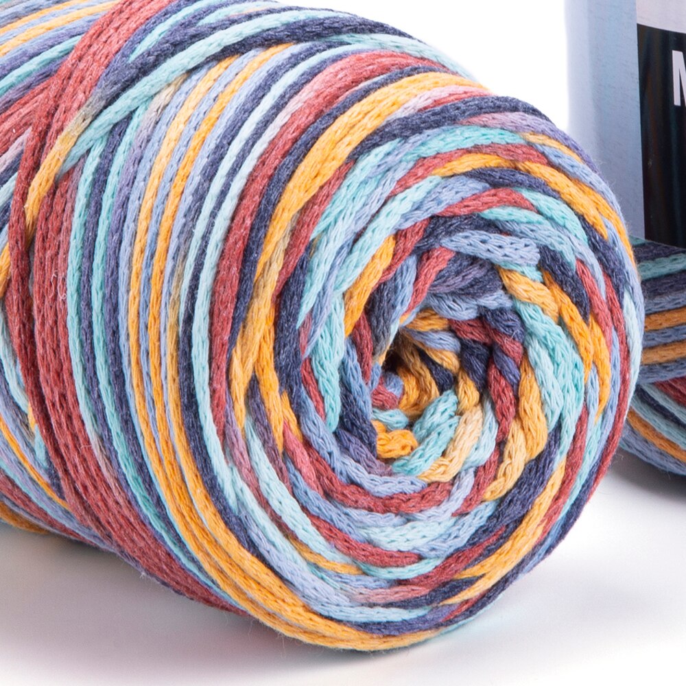 Yarnart Macrame COTTON VR Yarn 250gr 225mt Hand Knitting Crochet Gradient Rainbow Variegated Rope Bag Purse Table Runner Rug DIY: 925