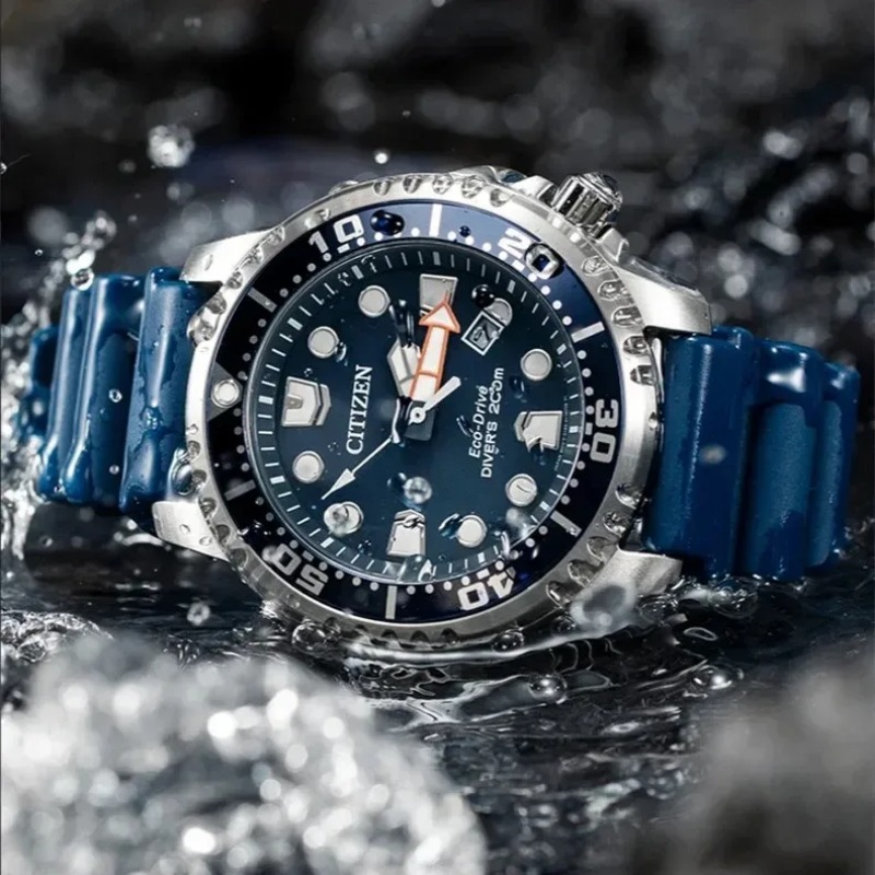 Citizen Men's Watch Luxury Brand Promaster Diver Series Eco-Drive Quartz WristwatchesThree-Pin Calendar Tape Watches