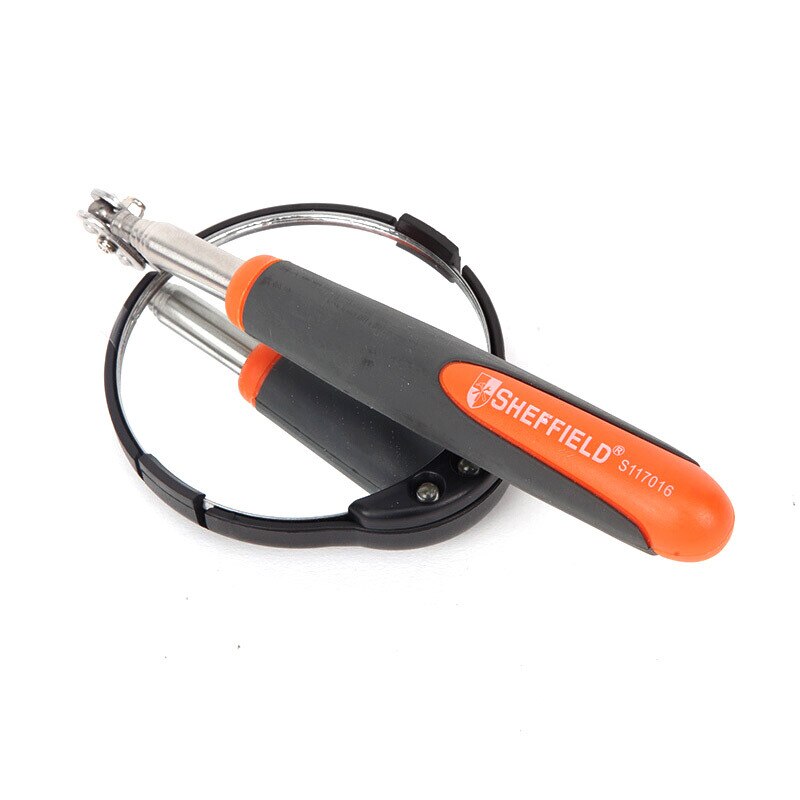 Telescopic inspection mirror with lamp universal auto repair mirror under car inspection mirror chassis maintenance mirror