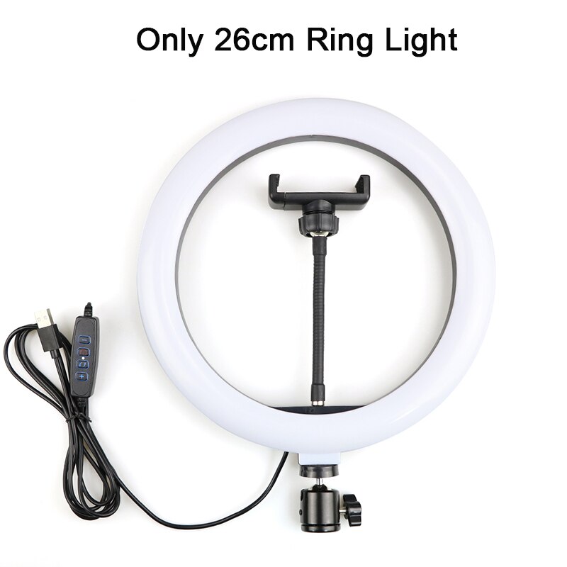 Fotografie Led Selfie Ring Licht 10Inch Dimbare Camera Telefoon 26Cm Ring Lamp Met Stand Statief Voor Make Video live Studio: Type 7