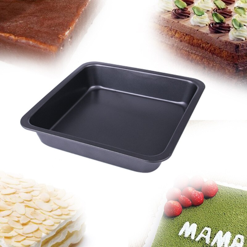 Duurzaam Carbon Staal 8 Inch Oven Vierkante Brood Wafels Desserts Cake Bakken Pan Huishouden Keuken Accessoires