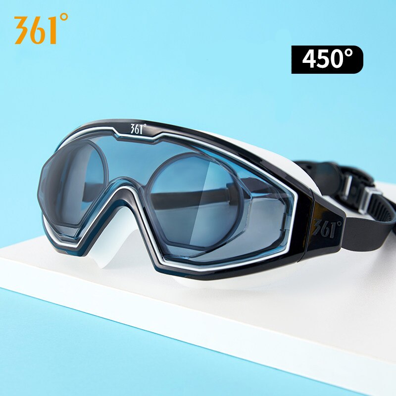 361 duża ramka okulary pływackie wodoodporne Anti-Fog HD damskie profesjonalne do powiek ochrona krótkowzroczność gogle męskie gogle pływackie