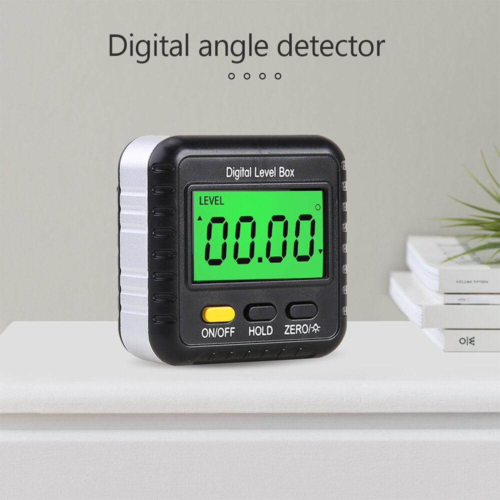 360 Degree Mini Digital Protractor Electronic Goniometer Angle Finder Level Box Inclinometer Magnetic Angle Measuring Tools