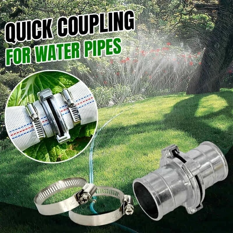 Quick Coupling For Water Pipes Aluminum Pipe Fitting Hose Quick Connector With Clamp Fire Hose Agricultural Irrigation Accessory