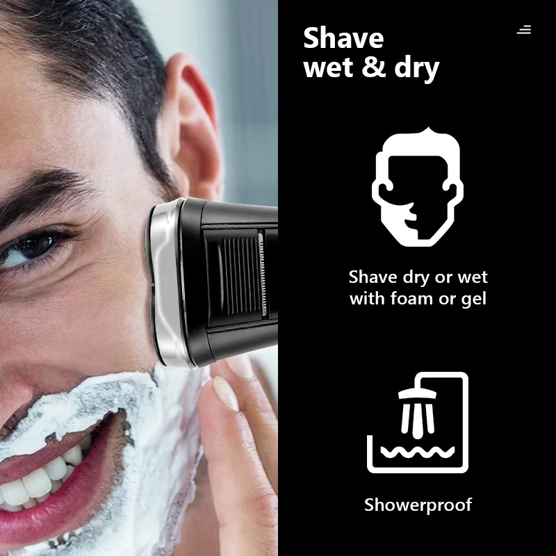 Elektrisk rakapparat för män rakningsmaskin herr elektrisk rakapparat rakmaskin popup-trimmer skäggrakapparat man elektrisk rakapparat