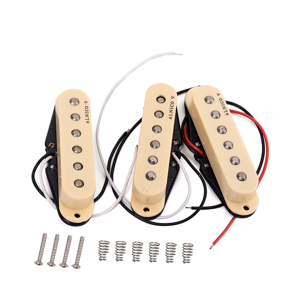 Alnico v kitaran soitin yksikelainen humbucker mikrofoni kaula keskisilta setti st beigelle sähkösinglguitar osat tarvikkeet
