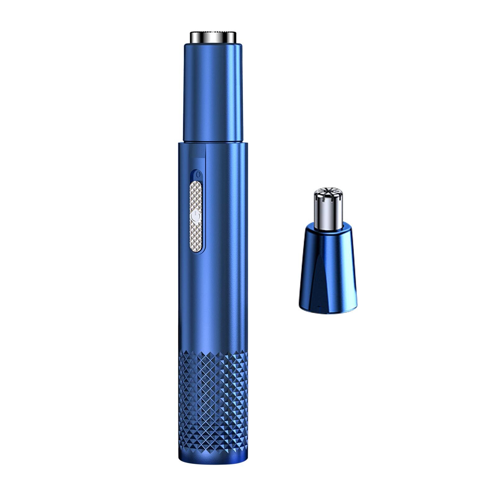 Tondeuse pour le nez et les oreilles, rasoir Rechargeable pour nettoyer les poils du visage: Bleu